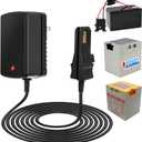 12V Battery Charger Replacement for Power Wheel Battery Charger for All Power Wheels 12 Volt Charger for Fisher-Price for Power Wheels Gray Battery and Orange Top Battery