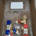 3/4in Tankless Water Heater Valve Kit with Pressure Relief Valve, IPS Isolator Tankless Water Heater Service Valve Kit, Suitable for rheem/rinai/ecosmart/navien/noritz/takagi/bosch