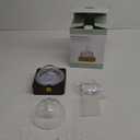 Glass Dome Essential Oil Diffuser with Glass Reservoir & Wood Base-Plastic Free, 200ml Ultrasonic Diffuser for Aromatherapy with Timer 7 Color Light Auto-Off for Home Office Yoga Dark Brown