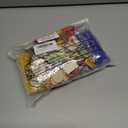 48 Sets Back to School Bead Necklace Crafts Kit Welcome First Day of School Craft Gifts Apple Bus Shape Beads DIY Necklace Supplies Party Favor