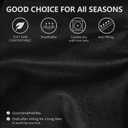 molasofa Leather Look T-Cushion Sofa Slipcovers with 3 Individual Shape Seat Covers for Home Dcor, 4 Pieces - Stretchable, Washable, Non-Pilling, Non-Slip Sofa Slipcover (Sofa, 02 Black)