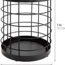 iDesign Kitchen Crock for Utensils - Steel Kitchen Crock Utensil Holder for Countertop - Matte Black