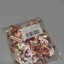 Orcielo 30 Pack Small Rose Gold Bull Clips, 1.22 Inch Mini Metal Hinge Clips for Office, Home, School, Shops