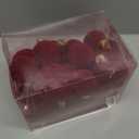 Velvet Ornaments for Christmas Tree, 36Pcs Flocked Ornaments Ball for Christmas Tree Decorations, Velet Christmas Ornaments Set Decorative Hanging Ornaments(Burgundy)