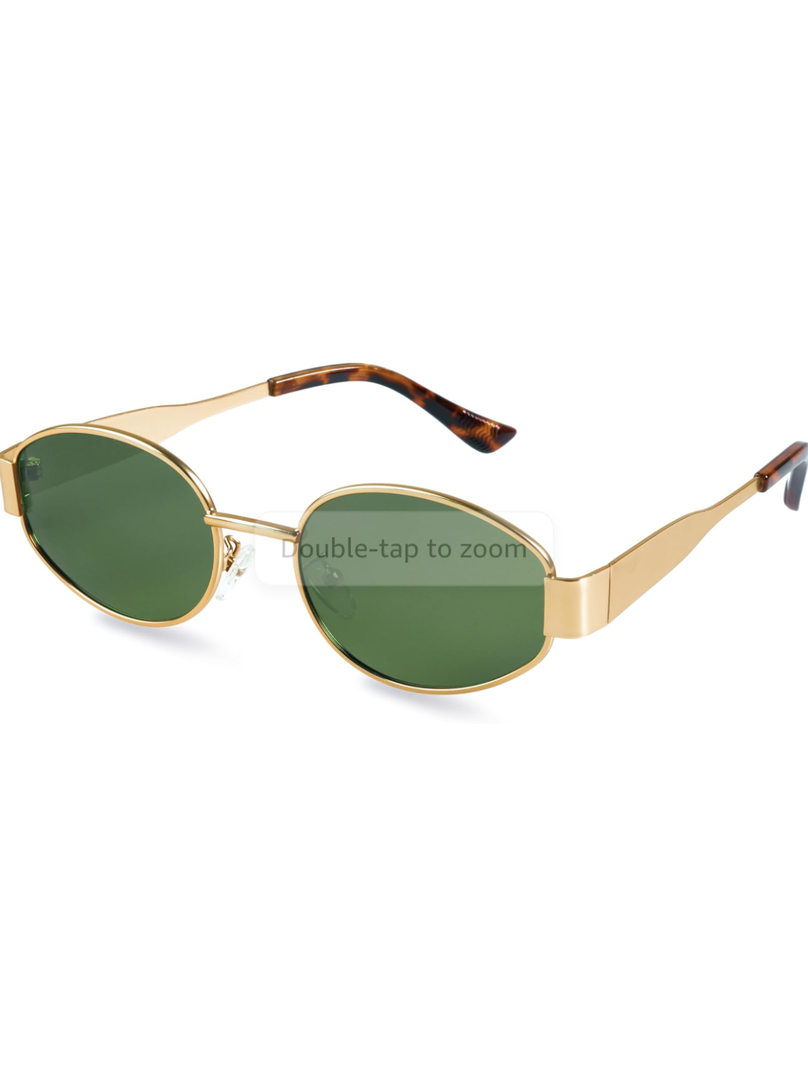 livho 2025 Trendy Oval Sunglasses - Stylish Polarized Shades for Everyday - Retro Metal Frames