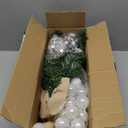 DEWUR 2ft / 24 inch Tabletop Christmas Tree with LED Lights - Small Artificial Mini Tree for Christmas Decorations (Blue)