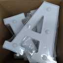 Honoson 22 Pcs LED Ramadan Decorations Large Eid Mubarak LED Letter with Star Moon String Lights Hanging Moon Star Fairy String Lights for Eid Home Party Table Window Decoration