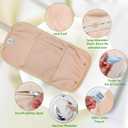 Castor Oil Pack Wrap Kit  USDA Organic, 16 oz Cold-Pressed Hexane-Free Castor Oil in Glass Bottle | Adjustable Cotton Flannel Waist & Neck Wraps | Made in USA | Liver, Abdominal & Detox Therapy