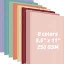 MAXECHO 8.5"x11" Colored Cardstock 32 Sheets, 250gsm/92lb Double-Sided Heavyweight Assorted Color Card Stock for Printer, Cricut, DIY Crafts, Card Making, Die Cutting, Scrapbooking, Construction Paper