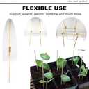 HOPELF 50 Pack 16" Bamboo Plant Stakes for Wood Garden SticksWooden Indoor Gardening Floral Potted Plant SupportCrafts, More Size Choices 8"/12"/16"