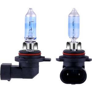 NEWBROWN 9006 Headlight Bulbs HB4 Halogen Bulb 5000K Super White Light Long Life Replacement P22D 12V/51W (9006/HB4, 2 Pack)