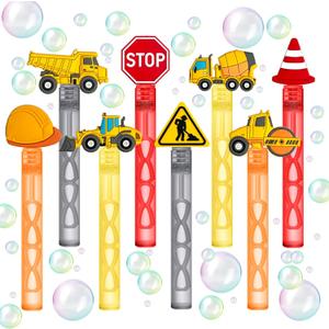 Construction Party Favors,24Pcs Bubble Wands for Kids, 4.25 inches