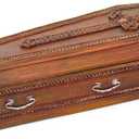 Pacific Giftware PTC 8.25 Inch Cross Embellished Coffin Jewelry/Trinket Box Figurine