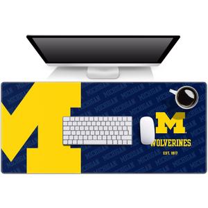 YouTheFan NCAA Michigan Wolverines Logo Series Desk Pad