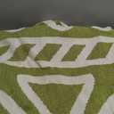 VClife Boho Couch Cover Non-slip Chenille Sectional Sofa Couch Cover for 2 Cushion Couch Sofa Modern Cream White Green Geometry Sofa Slipcover for Loveseat Washable Furniture Protector Cover 71"x 118"