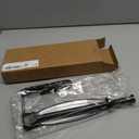 Paper Towel Holder Under Cabinet, Single Hand Operable Wall Mount with Damping Effect, Self-Adhesive or Drilled for Kitchen Bathroom, Black