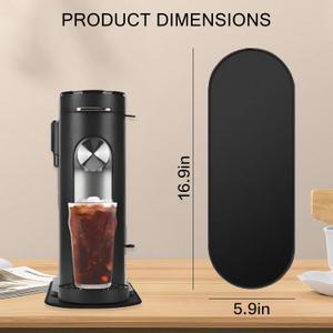 Sliding Mat for Ninja PB051 PB055 Coffee Maker, Compatible with Ninja Pods & Grounds Specialty Single-Serve, K-Cup Pod, Milk Frother, Ninja-PB051-Specialty-Compatible