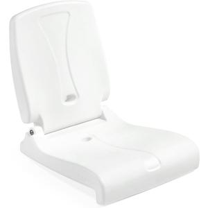 Step2 Foldable Adult Flip Seat, Portable Outdoor Chair for Poolside, Tailgating, Camping, Picnic Chair, Provides Back Support When Sitting on Ground, White