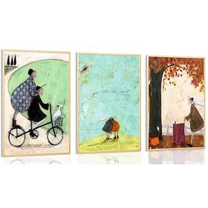 3pcs Aesthetic Abstract Canvas Wall Art Natural Minimalist Posters Prints Healing Pictures Wall Decoration for Living Room Bedroom Bathroom Kitchen Office Unframed