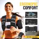 PodiuMax 25 lb womens weighted vest for walking with Phone Bag,Snug Fit