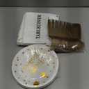 Serves 35 Guests Happy Birthday Paper Plates Party Supplies,7 Inch White and Gold Happy Birthday Disposable Paper Plates Napkins Forks Tablecloths Banner for Party Decorations