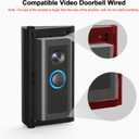 RIOVO Adjustable 30 to 55 Degree Doorbell Angle Mount Compatible with Ring/Blink Video Doorbell/Battery Doorbell, Replacement Angle Adjustment Adapter Mounting Bracket Wedge Kit