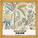 GULETHUN 16x16 Frame, Transitional Modern Design Picture Frames, 16 by 16 Rustic Poster Frame for Home Decor, Gold Vintage Photo Frame, Horizontal or Vertical Display, Choose Size & Color, 16x16in