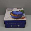 Mueller 6qt Enameled Cast Iron Dutch Oven, Heavy-Duty Casserole and Braiser Pan with Lid and Knob, Safe for All Cooktops, Aqua Blue (6 Quart)
