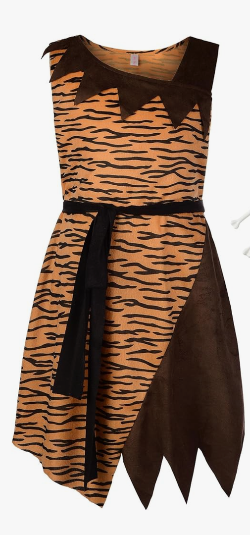 ReliBeauty Caveman Costume Kids with Accessories Dress up Halloween Historical Birthday, Without Belt, Size 150