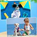 32 Pack Summer Hawaiian Dog Shirts for Small Dogs T-Shirts Pet Shirt Doggie Vest Puppy Clothes Flamingo Top Sleeveless Apparel for Cats(L)