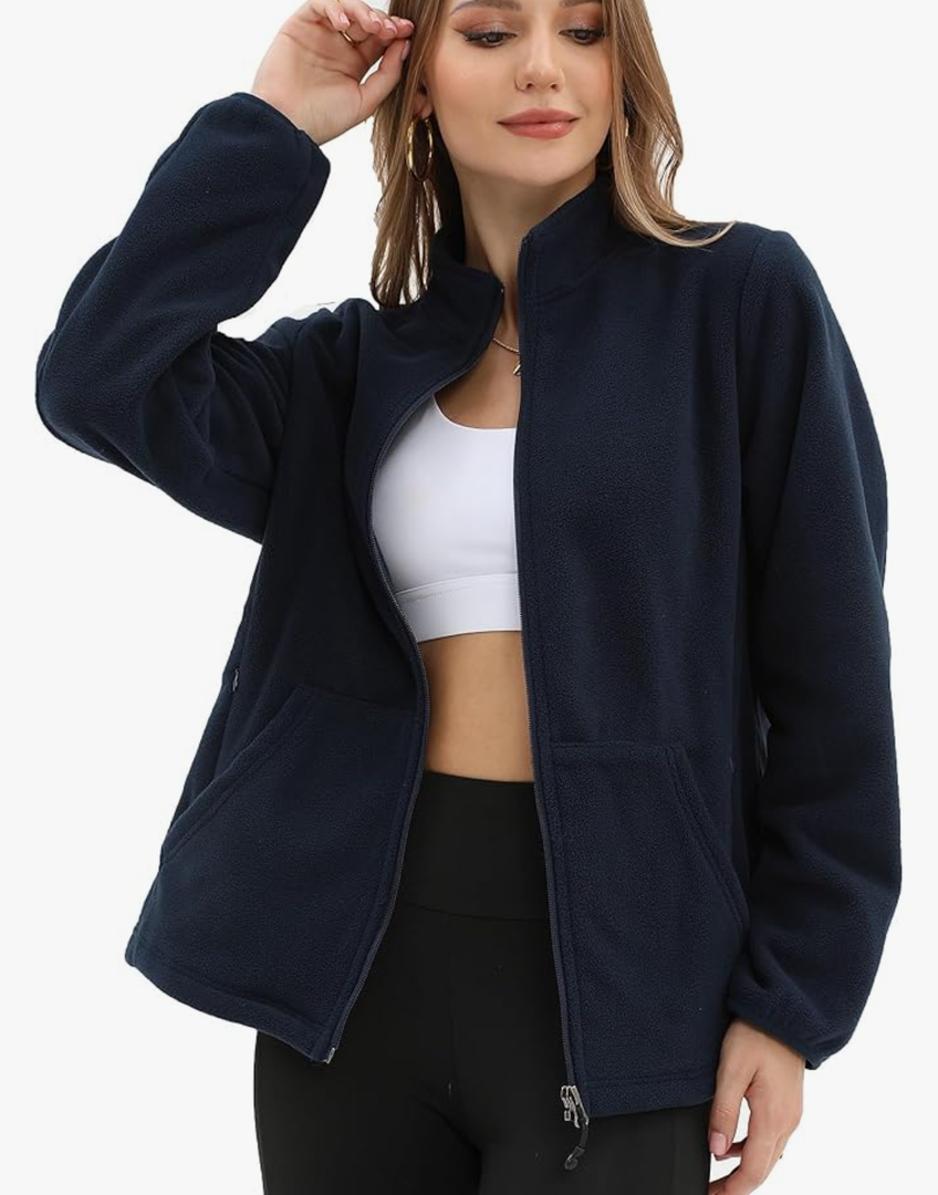 Argstar Women's Fleece Jacket with 6 Pockets, Size L