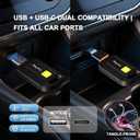 Wireless CarPlay Adapter for Apple iPhone Convert from Wired for Apple Carplay Wireless Adapter Automatic Connection,Plug & Play,No Screen Delay,Compatible with iOS 10+ Comes with USB-A/Type-C Port