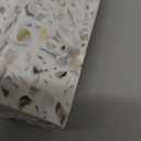 Zig Zag Terrazzo Stone Soap Dish for Bathroom Sink - Concrete Soap Saver for Bar Soap Holder for Shower - Sponge Holder - Self Draining Soap Dish Holder - Kitchen Soap Tray (White)