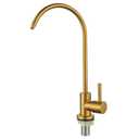 Gold Swan Neck Swivel Kitchen Sink Filter Tap Filtered Faucet for Clean Drinking Water