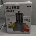 Juicer Machines with 5.8" Large Feed Chute, Cold Press Juicer for Whole Vegetables and Fruits 400W, Slow Masticating juicer Easy to Clean Juice Extractor Machine High Juice Yield (Titanium Gray)