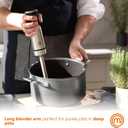 MasterChef Immersion Blender Handheld, Stainless Steel Hand Held Blending Stick Emulsifier, Puree Blender for Making Baby Food, Soup, Sauces etc, Powerful 400W Motor with Variable Speed Control