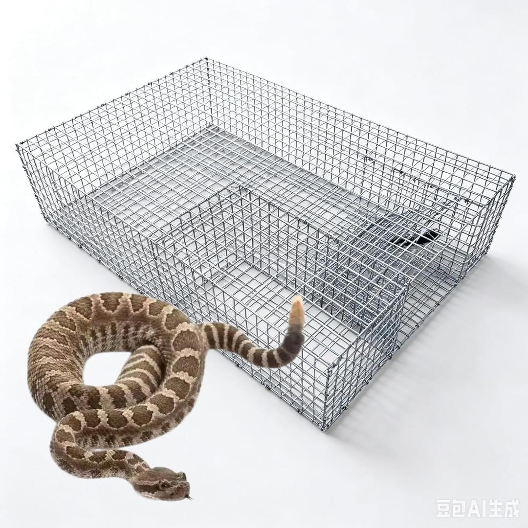 DSQSMR Snake Trap Cage Humane Snake Catcher All Kinds of Snakes -Reusable