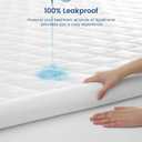 Cozy Bliss Leakproof Cooling Mattress Protector Queen, Q-Max 0.45 Soft Noiseless Breathable Mattress Topper Cover, with Deep Pocket Fits 8–18 Inches for Summer Bed Hot Sleepers, White