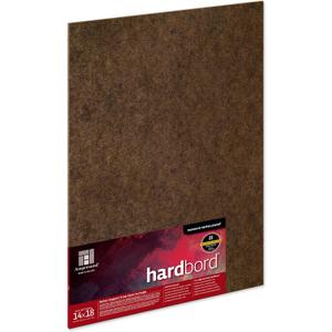 Ampersand Art Supply Hardboard Wood Painting Panel: Museum Series Hardbord, 14" x 18", 1/8 Inch Flat Profile