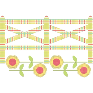 Brewster WPZ93892 Wall Pops Farm Fence from ZooWallogy 26 x 39 inches