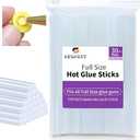 SUNFATT Full Size Hot Glue Sticks,(30 Pcs) 8" x 0.43" Crystal Clear Glue Sticks Perfect for Hot Glue Gun,Easily Create and Bond Crafts on Wood,Plastic,Glass,Flowers,Fabrics,Foam,Jewellery.
