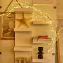 Birch Vine with Lights with Timer 6ft 72LED, Artificial Tree for Walls Birch Twig for Room Decor Mantle Fireplace Holiday Christmas Decorations Birch Branches - Battery Operated (White)