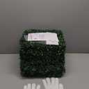 10x10Inch 16Pcs Grass Wall Panels, 4 Layers UV-Anti Boxwood Greenery Hedge with 50 Zip Ties, No Odor Artificial Fake Grass Backdrop Indoor Outdoor Privacy, Birthday Wedding Decor, 11 SQ FT