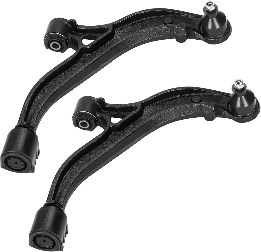 Front Lower Complete Control Arms w/Ball Joints Suspension Kit for 2001-2007 Town & Country/Dodge Caravan/Dodge Grand Caravan, 2001-2003 Voyager K620004 K620005 (2PCs)