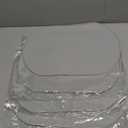 Uxcell 4 Pcs Oval Silicone Placemat, 15.4" x 10.4" Non-Slip Washable Table Placemats Heat Resistant Waterproof Mat with High Edge for Table Kitchen Desk Protection, Light Gray