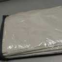 Linen Total Blackout Curtains for Bedroom Living Room 90 Inch, Cream