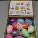 12-Pack Easter Egg Slime Kit Stretchy, Scented, Colorful Slime for Kids Perfect Easter Basket Stuffers, Egg Hunt Prizes, Party Favors, and Holiday Activities