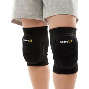 BraceUP Volleyball Knee Pads Youth 8-14 Girls Boys - Youth Volleyball Knee Pads, Knee Pads for Kids, Volleyball Accessories, Valley Ball Knee Pads Youth, Junior (XS)