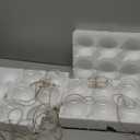 12 Pcs 3.15"/ 8cm Hanging Glass Tealight Holder Globe Plant Terrariums Glass Orbs Air Plants Tea Light Candle Holders Home Decor Indoor Outdoor Garden DIY Gifts (9 Pcs + 3 Pcs)