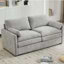 68 in. Light Grey Chenille 2-Seater Oversized Comfy Loveseat Sofa Modern Upholstered Sofa Couches for Apartment, Office